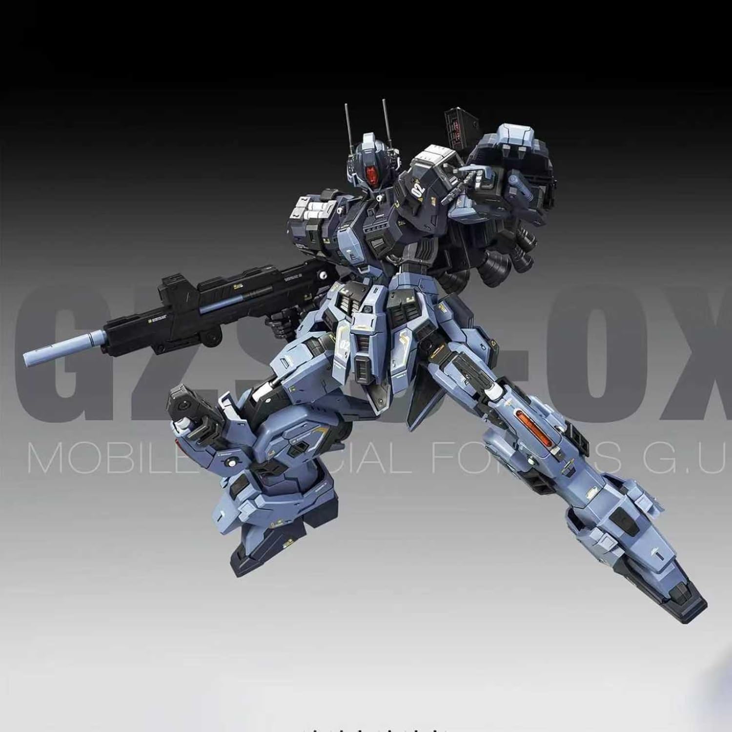 Amazon | SYXLCYGJ ZZA 1/100 GZSS-OX グス GUS 高さ約21cm 色分け済み